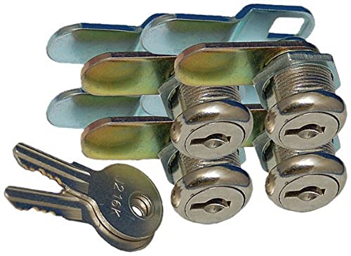 18-3315 7/8 Keyed Camlock- Pack of 4 - size: 7/8 Inch