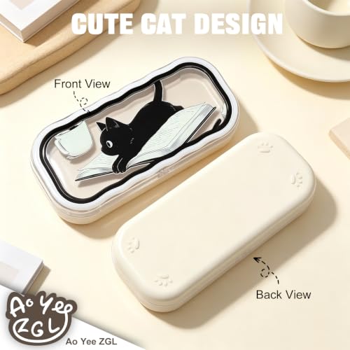 Cute Cat Hard Shell Glasses Case,Stocking Stuffers for Teengirls - color: Case - Cat