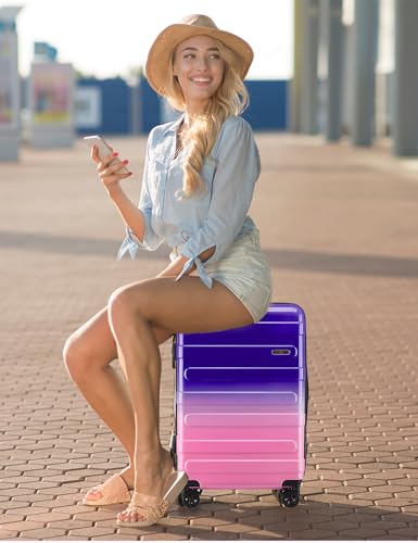 Tolino Luggage Sets 2 Piece (20/24 In),Expandable Suitcases with Wheels - color: Magic, size: 2 Sets(20In/24In)