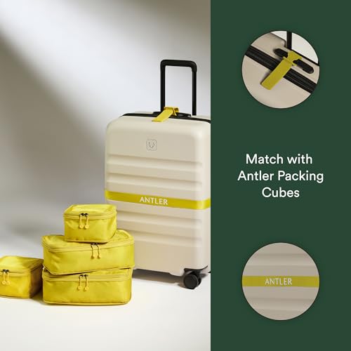 Antler Adjustable Hardside Luggage Strap, Gorse Yellow, 67x1.4 - color: Gorse Yellow