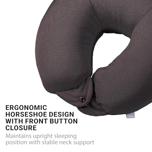Classic Bean Sleeper, Comfortable TravelPillow Filled with MicroPolybeans - color: Black, size: One Size