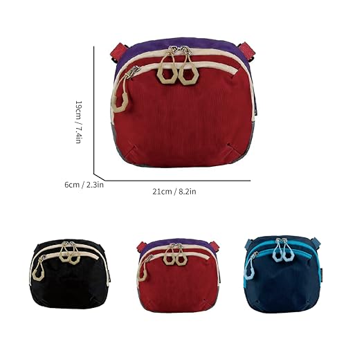Water-Resistant Crossbody Bag for Women & Men Sling Bag - color: Blue/Teal