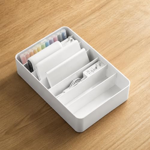 Cable Storage Box with Cable Straps and 6 Magnetic Cable Clips