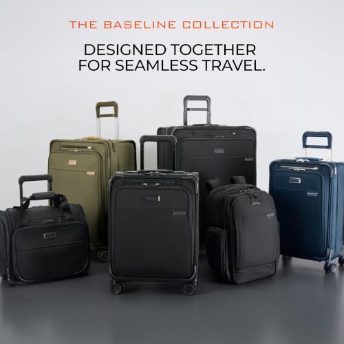 Briggs & Riley Baseline Essential 22 Inch Softside Carry-On, Chocolate - color: Chocolate, size: 22" Carry-On