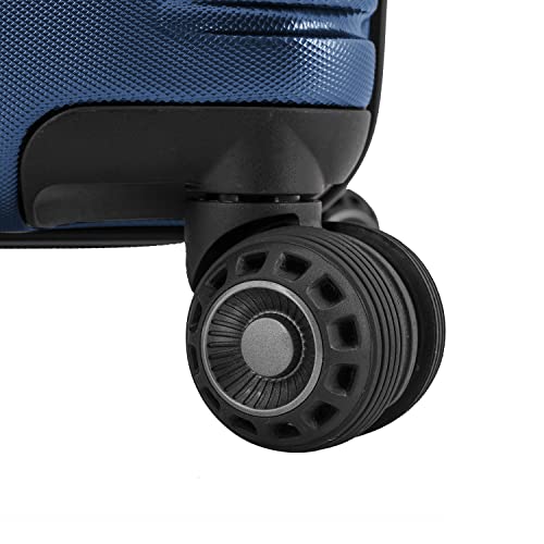 Traveler's Choice Archer Polycarbonate Hardside Spinner Luggage Set,Tie Down Straps, Blue, Checked 29-Inch - color: Blue, size: 1-Piece (Checked 29-Inch)