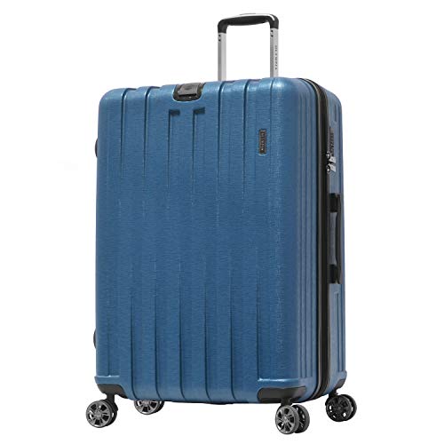 Olympia U.S.A. Sidewinder 29-Inch Luggage Expandable Lightweight Hardside Scratch Resistant Double 4 Wheel Spinner Suitcase with TSA Lock - color: Navy, size: 29-inch Large-Size