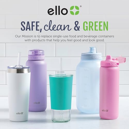 Ello Crossbody Sling Water Bottle Bag | Fits 24oz | Pockets, Adjustable Strap, Drawstring Fastener, Machine Washable - color: Latte