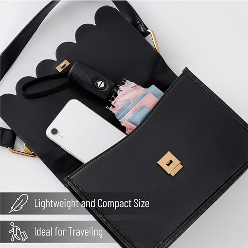 Mr. Pen- Windproof Travel Umbrella, Small Water-Resistant Automatic Folding Umbrella for Rain and Sun, Light, Compact and Portable for Women & Men, Fits Car & Backpack - color: Boho