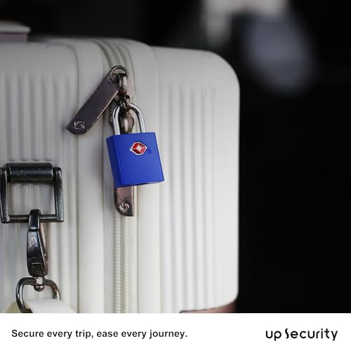 Keyed TSA Locks for Luggage, Suitcase, Backpack, 4 Pack, Blue - color: Blue