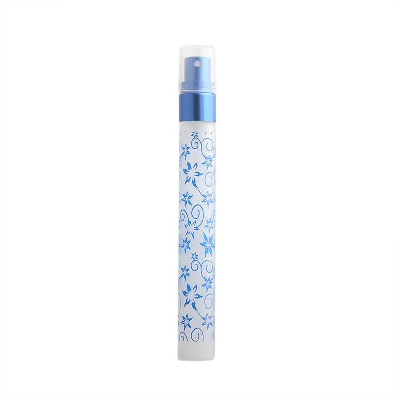 6 PCS 10ml Flower Print Matte Refillable Empty Travel Glass Perfume Spray Bottle Atomizer Pump Sprayer Bottle Set