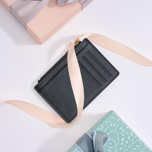 Tipmile Mens RFID Wallet, Small Slim Business Credit Card Holder, Mens Gift - color: Crosshatch Black