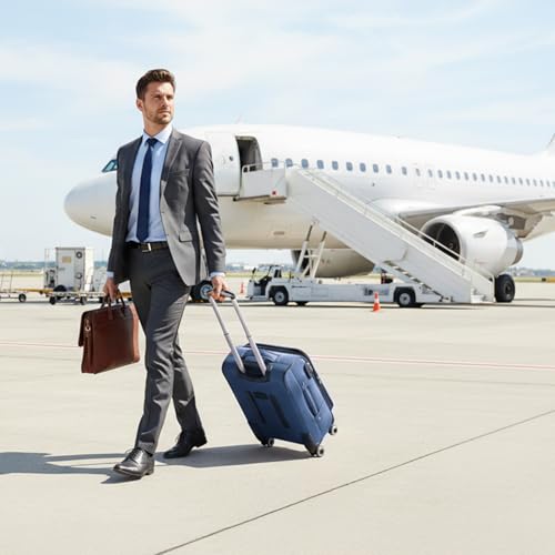 20'' Carry on Luggage,Softside Suitcase,Expandable 15% - color: Blue, size: Carry-On 20-Inch