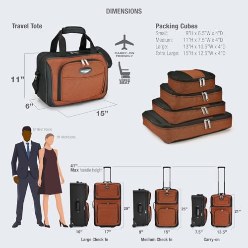 Travel Select Amsterdam Softside Expandable Luggage with Rolling Wheels, Red, 2-Piece Set (15/21) - color: Red, size: 2-Piece Set (15/21)