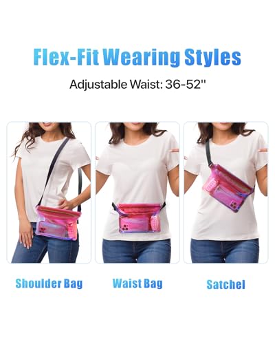F-color Waterproof Fanny Pack - Waterproof Pouch, Beach Cruise Essentials - color: 1 Pack,Pink