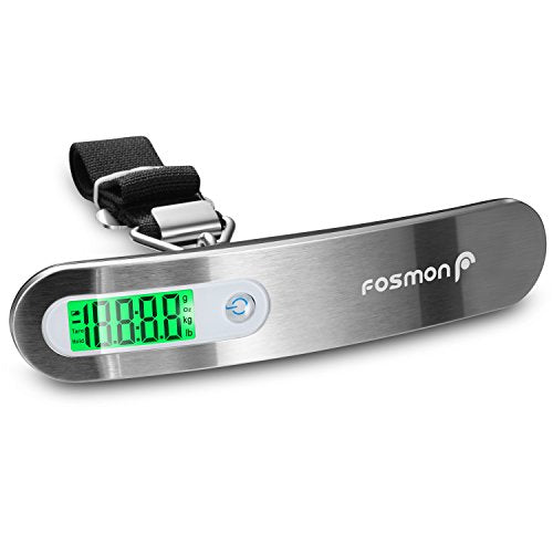 Fosmon Digital Luggage Scale, 110lbs Suitcase Baggage Scale, 1 Pack Silver - color: Dark grey 1 pack