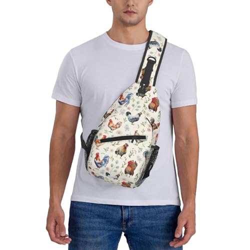Butterflies Sling Bag Crossbody Sling Backpack for Women Men Travel Hiking Daypack Chest Shoulder Bag - color: Sling613