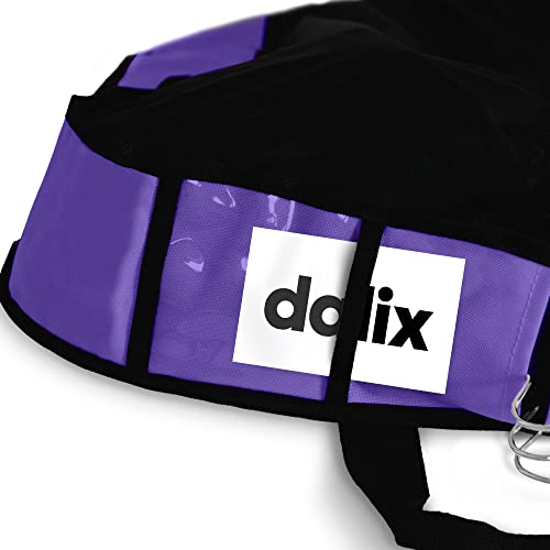 Dalix 60" Foldable Garment Bag Suits Cover Dresses w Front Pocket - color: Purple