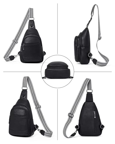7L Sling Bag Crossbody Bags for Women Fanny Packs Purses Cross Body Bag for Woman Small backpack Travel Shoulder Bag handbags - color: 3-black