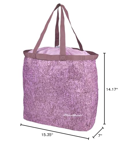 Eddie Bauer Stowaway Packable Tote Bag - color: Lilac