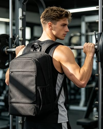 VGCUB Gym Backpack for Women Men with Shoe Compartment and Wet Pocket