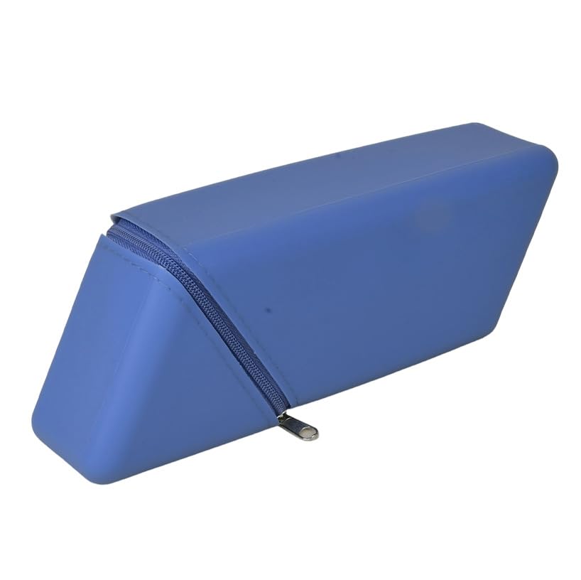 Silicone Makeup Brush Holder Travel Brush Organizer Case Large Capacity Cosmetic Brush Storage Bag Portable Beauty Tool Pouch (Blue) - color: Blue