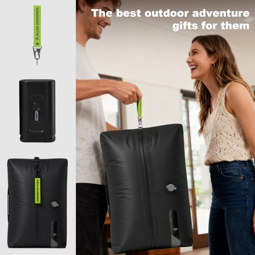 2 Pack 34L Extra Large Vacuum Travel Bags with Electric Pump | Waterproof compression vacation camping boating and outdoor sports storage