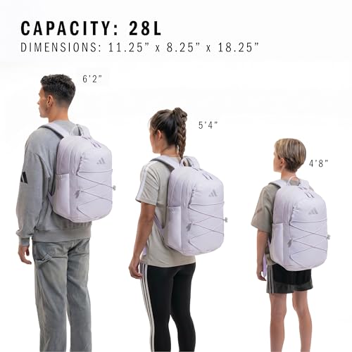 adidas Amplifier School Backpack 27L - color: Frozen Purple/Bungee