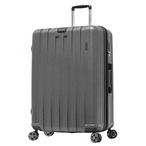 Olympia U.S.A. Sidewinder 29-Inch Luggage Expandable Lightweight Hardside Scratch Resistant Double 4 Wheel Spinner Suitcase with TSA Lock - color: Gray, size: 29-inch Large-Size