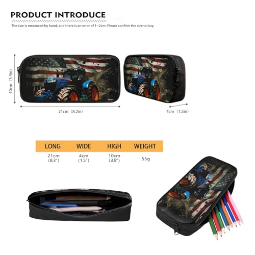 American Flag Tractor Backpack for Boys with Lunch Box Set - Kindergarten to Elementary School Kids 3Pcs Back to School Set, Age 5-8 - color: Tractor 2
