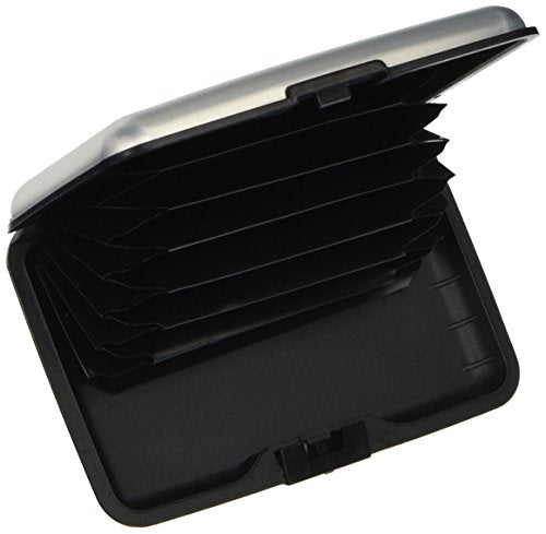 Aluminum RFID Blocking Credit Card Holder for Men & Women, Cool Slim Metal Business Card Case (Silver) - color: Silver