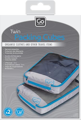 Go Travel Twin Packing Cubes, Mesh Packing Cubes for Travel, 2 Pack