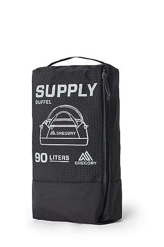 Gregory Supply 90L Adventure Duffel Bag, Obsidian Black