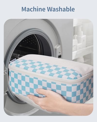 Narwey Packing Cubes for Travel, Luggage Organizer Bags for Women Kids - color: Combined Checkered