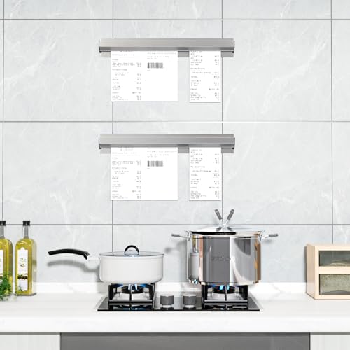 Restaurant Ticket Holder, 16/18/24/28/30" Check Rack Order Receipt Rail Display Slide for Commercial Kitchen Cafes Pubs Bars 2 Pcs (16 Inch) - size: 16 Inch
