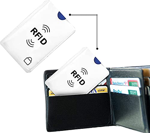 SaiTech IT 20 Pack RFID Blocking Sleeves for Debit and Credit Cards,Silver - size: RFID Card Sleeve 20 Pcs