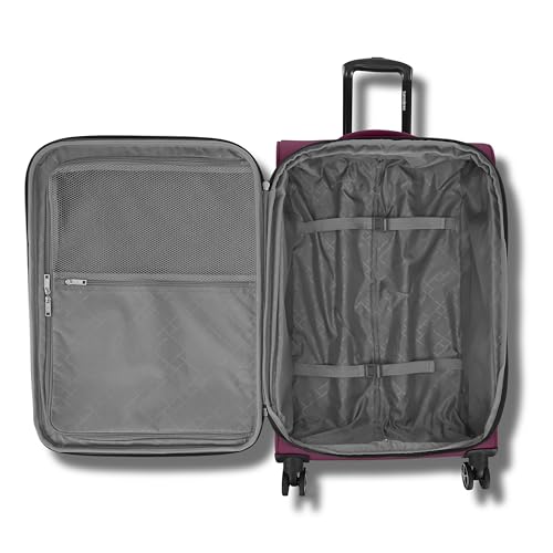 Samsonite Saire LTE Softside Expandable Luggage with Spinners | Raspberry | 3PC (CO/MED/LG) - color: Raspberry, size: 3-Piece Set (Carry on/Medium/Large)