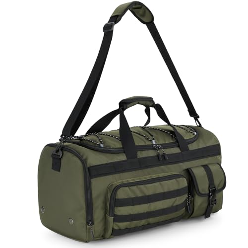 Gonex 45L 3-in-1 Duffel Bag for Gym & Travel - color: Army Green, size: 45L