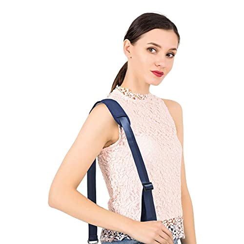 MOSISO 56 inch Shoulder Strap, Adjustable Soft Universal Non-Slip Strap - color: Navy Blue