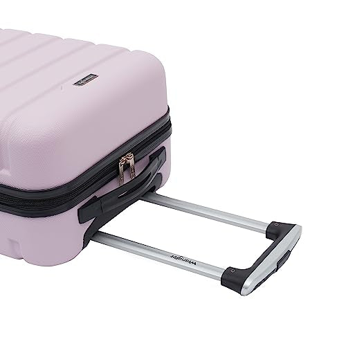 Wrangler 22" Hardside Spinner Carry-On Luggage, Lilac - color: Lilac