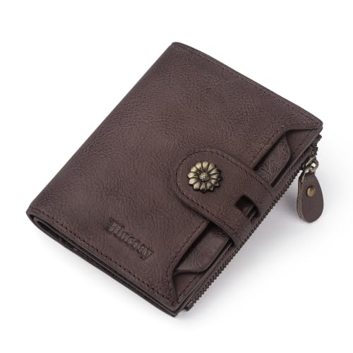Womens Wallet Leather RFID Blocking Small Card Holder Wallet Purple - color: c4-purple
