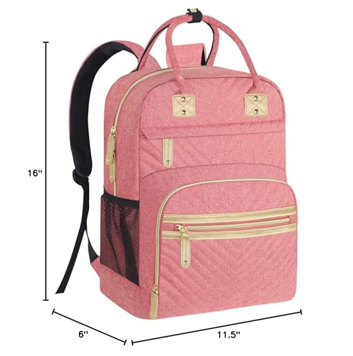 Tenot Diaper Bag Backpack for Women with Insulated Pockets Pink - color: Pink, style: Standard