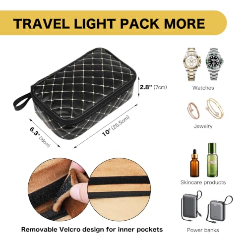 Illumifun Travel Sunglasses Organizer – Hard Shell Case with 7 Adjustable Slots, Portable Eyewear Storage Box for Men & Women