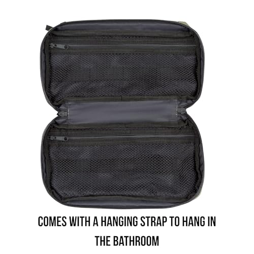 COR Surf Compact Hanging Toiletry Bag, Dopp Kit, 4 Compartments, Dark Blue - color: Dark Blue