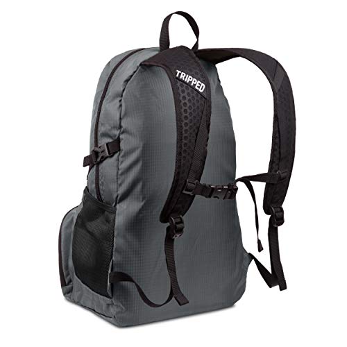 TRIPPED Travel Gear 35L Packable Travel Backpack for All-Day Comfort - color: Granite Grey