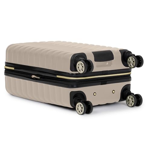 Kenneth Cole REACTION Madison Square Lightweight Hardside Chevron Expandable Spinner Luggage, Taupe, 2-Piece (20" Carry On + Sophie Backpack) - color: Taupe, size: 2-Piece (20" Carry On + Sophie Backpack)