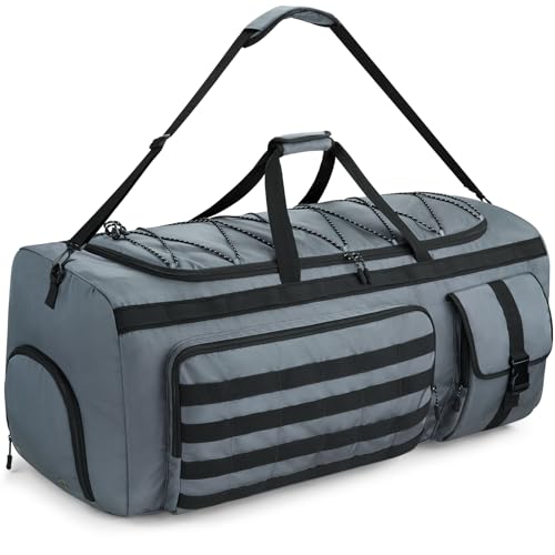 Gonex 130L Extra Large Duffel Bag, Convertible Travel Duffle - color: Grey, size: 130L