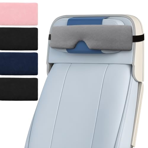 SPRING SEAON Airplane Eye Mask Head Holder, Double-Sided Sleep Support Soft - color: Grey