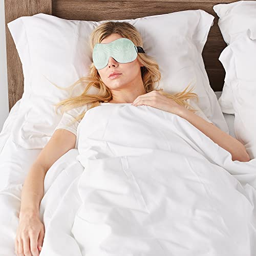 Bucky 40 Blinks No Pressure Printed Eye Mask for Travel & Sleep, Palm Leaf, One Size - color: Palm Leaf, size: 1 Count (Pack of 1)
