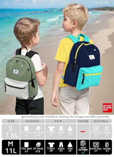 atgark Kids' Backpacks for Girls & Boys - Kindergarten & Elementary School, Small Child Toddler Backpack, 13" H, Ages 2-5 - color: Blueberries, size: Age 2-5 (13.3" H Fit A4 Folder)