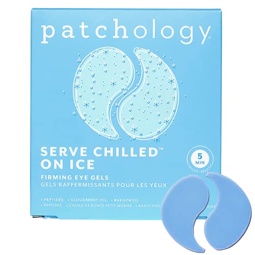 Patchology On Ice Cooling Blue Under Eye Patches For Puffy Eyes | 5 Pairs - size: 1 Count (Pack of 5)